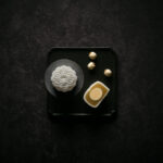 White Lotus Seed Paste with Salted Egg Praline Snowskin Mooncakes
